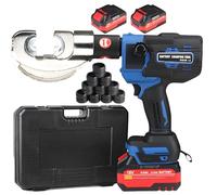 Electric Hydraulic Cable Lug Crimper Pliers, Rechargeable Crimping Tool, Electrical Terminal Cable Wire Fiber Crimper Kit, Industrial Portable Electric Hydraulic Cable Lug Crimper,CD300B