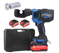 Electric Hydraulic Cable Lug Crimper, Rechargeable Crimping Tool, Industrial Portable Kit for Electrical Terminal and Fiber Cable Connections