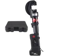 Electric Hydraulic Cable Lug Crimping Tool 120KN, 18V Compatible Crimper Kit with 12 Dies, for 6-400mm² Electrical Terminal and Cable Wire Connections