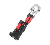 Electric Hydraulic Cable Lug Crimping Tool, Wireless Wire Crimper with Digital Display, for 10-300mm² Copper and Aluminum Lugs, Includes Battery and 12 Dies