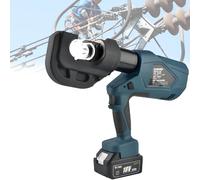 Electric Hydraulic Crimp Tool, Cordless Cable Crimper, Rechargeable Hydraulic Crimping Tool with Digital Display, Suitable for 10-300mm² Crimping Applications