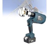 Electric Hydraulic Crimp Tool with 12 Die Pairs for Copper and Aluminum Terminals, Professional Wire Crimping Kit