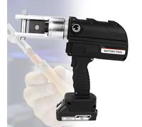 Electric Hydraulic Crimper Tool, Cordless Portable Crimping Pliers for Copper Aluminum Terminals, Professional Wiring Kit