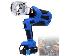 Electric Hydraulic Crimper Tool, Rechargeable Cable Lug Crimping Kit for Electrical Terminal Wire, Heavy-Duty Crimping Tool EZ-300, 300mm² Capacity
