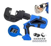 Electric Hydraulic Crimping Pliers, 12t Crimper with 13 Molds, Fast 4s Crimping, Crimp Range 10-400mm², Ideal for Workshop and Field Use
