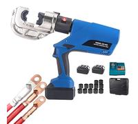 Electric Hydraulic Crimping Pliers, 18V Rechargeable Terminal Crimping Tool for Copper Connectors, Heavy Duty, Compact Design, Ideal for Professionals and DIY Projects