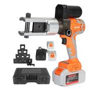 Electric Hydraulic Crimping Pliers, 380 NM, 360° Rotating Head, Li-ion Battery, Portable for Cable and Pipe Press, Compatible with 16-300 mm² Dies