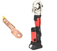 Electric Hydraulic Crimping Pliers, 60kN Output Force, Fast 2s Crimping with 2 Batteries, Crimp Range 16-300mm², Ideal for Workshop and Field Use