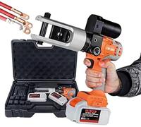 Electric Hydraulic Crimping Pliers, Rechargeable Battery Powered Cable Crimper 16-300mm², Terminal Crimping Tool for Copper and Aluminium