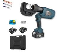 Electric Hydraulic Crimping Tool - 6 to 12 Ton Crimping Pliers for Copper and Aluminum Connectors, Cordless Hydraulic Press for Wire and Cable