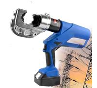 Electric Hydraulic Crimping Tool, 60/120kn Output Rechargeable Hydraulic Crimper,with Dies Crimping16-300mm²/400mm²,Household and Industrial Crimping Wire Cable(EZ-300)