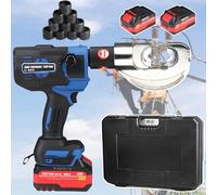 Electric Hydraulic Crimping Tool, Cable Wire Copper/Aluminum Terminal Lug Crimper Pliers Rechargeable Electrical Tools for 4-300mm² Cu & Al Terminals,CD300B