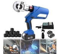 Electric Hydraulic Crimping Tool, Cordless Battery Operated for Efficient Wire Crimping, Ideal for Electrical and Construction Projects