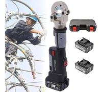 Electric Hydraulic Crimping Tool Kit, 18V Battery Powered, Cable Lug Crimper for Electrical Terminal, Compatible with Wire Range 10-300mm², Performance Tool