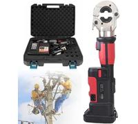 Electric Hydraulic Crimping Tool Kit, 18V5.0Ah, Cable Lug Crimper for Electrical Terminal Wire, 16-300mm², PVC Shell, Professional