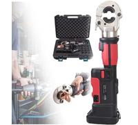 Electric Hydraulic Crimping Tool Kit, Cable Lug Crimper for Electrical Terminal, Battery Powered 18V, Range 10-300mm², Includes 5.0Ah Battery, Durable Performance