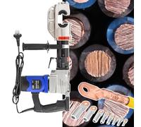 Electric Hydraulic Crimping Tool Kit for Cable Lugs, 60KN Terminal Crimper for Copper and Aluminium, Wire Crimping Tool for Copper 300mm²