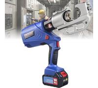 Electric Hydraulic Crimping Wire Crimper 16-300mm² with Real-Time Digital Display, Swivel Head Terminal Including 11 Dies for Power Distribution for On-Site Electrical Maintenance Works EZ300
