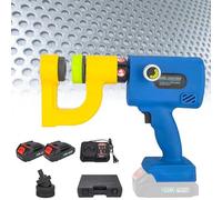 Electric Hydraulic Hole Punch, Automatic Handheld Punch Tool, with Manual Oil Return, for Iron Stainless Steel Plates,Carrying Case