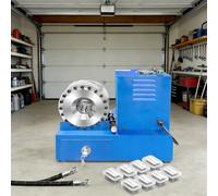 Electric Hydraulic Hose Crimper with 8 Dies - Portable Crimping Machine for High Pressure Hydraulic Hoses, Automotive AC Lines, Fuel Lines & Multi-Diameter Pipes