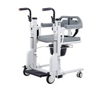 Electric Hydraulic Lift Wheelchair with 180° Split Seat, Portable Patient Transfer Solution for Elderly and Handicapped at Home
