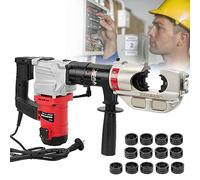 Electric Hydraulic Pipe Crimping Tool, 10-300 mm² Cable Crimper for Copper Aluminum Terminals, Heavy-Duty Powered Hydraulic Crimping Set, Efficient Wire Connector Tool