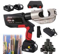 Electric Hydraulic Pipe Crimping Tool - Battery Powered for Copper and Aluminium Terminals, Ideal for Professional Electrical Work