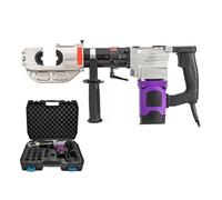 Electric Hydraulic Pliers, 2200W Power, 360° Rotating Head, 60-120kN Output, Includes Multiple Molds for Crimping Tasks