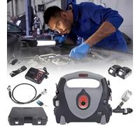 Electric Hydraulic Pump, Rechargeable Portable 70Mpa Power Pack, Double Acting with Remote Control, Includes 2 Batteries for Punching and Bending Applications