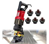 Electric Hydraulic Punching Machine, Hydraulic Hole Puncher Tool, Includes 5 Punch Dies Φ6.5/Φ9/Φ13/Φ17/Φ20.5mm, Ideal For Heavy-duty Tasks, For Steel, Iron, Aluminum, Channel steel version
