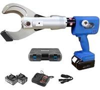 Electric Hydraulic Ratchet Bolt Cutter for Copper Aluminum Armoured Cable Wire Steel Rope, Portable Electric Cutter Kit, Crimping Power Tool, EZ-30C