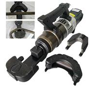 Electric Hydraulic Rebar Bender, 2-in-1 Steel Bar Bending & Straightening Machine, Bends 8-28mm Rebar, 0-90° Angle for Round Steel and Steel Bars