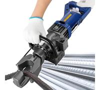 Electric Hydraulic Rebar Bender, Bending Speed: 4-4.5S, Bending Diameter: 4-16mm, Bending Angle 0°-130°, with Positioning Bolt, for Steel and Copper Bars,Blue