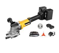 Electric Hydraulic Rebar Cutter 2000W, Portable Cutting Machine for Round Pipe and Steel, Includes 2X 6.0Ah Lithium Battery, 2100rpm