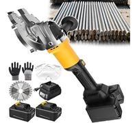 Electric Hydraulic Steel Bar Cutter 2000W, High Frequency Brushless Rebar Cutting Tool, 2100RPM for Construction & Indoor Use, Includes 2 Batteries & Ergonomic Handle