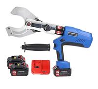 Electric Hydraulic Wire Crimper and Cable Cutter, 160KN Ratchet Cutter with LED Display, Battery Operated for Heavy Duty Wire Cutting