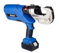 Electric Hydraulic Wire Crimper Kit, Battery Powered Terminal Crimping Tool, 16-400mm² Crimp Capacity, Includes 4.0Ah Battery and Charger, Ideal for Cable and Fiber Wires