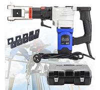 Electric Hydraulic Wire Crimper Tool, 2200W Rechargeable Crimping Pliers for Copper and Aluminum, 360° Rotating Clamps, Battery Powered Cable Terminal Plier