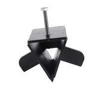 Electric Hydraulic Wood Splitter Cross Cutter Head Steel Woodcutter Head Durable High Efficiency Blade for Horizontal Wood Splitters PM7T520A THLS4 THLS6 Models Black 17x10.5x13cm