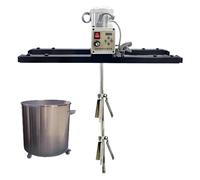 Electric IBC Paint Mixer 2100W with Variable Speed - 200-3000 RPM Reversible, Stretchable Stand, Commercial Tank Mixer Machine Ideal for IBC Tote, Drums, and Tanks(A)