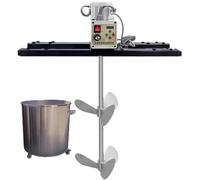 Electric IBC Paint Mixer 2100W with Variable Speed - 200-3000 RPM Reversible, Stretchable Stand, Commercial Tank Mixer Machine Ideal for IBC Tote, Drums, and Tanks(B)