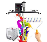 Electric IBC Paint Mixer, Permanent Magnet Servo Motor with, Double Centrifugal Impeller, Stainless Steel Body, for Paint Stirring, with Roller Brush