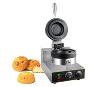 Electric Ice Burger Maker - 180° Rotation Non-Stick Material Plate - Waffle Baking Machine - Puff Burgers - Panini Press Machine, A
