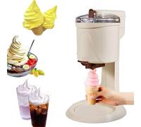 Electric Ice Cream and Milkshake Maker, Stainless Steel Automatic Soft Serve Machine for Home Use
