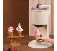 Electric Ice Cream Cone Soft Serve Maker, Fast DIY Frozen Dessert Machine for Home Kitchen, Perfect for Yogurt and Ice Cream