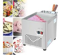 Electric Ice Cream Roll Maker, Stir-Fried Ice Cream Machine with Stainless Steel Barrel and 360° Universal Wheel, -25 to -30°C Temperature for Cafe Use