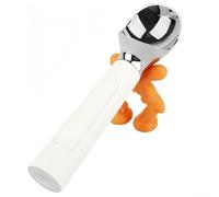 Electric Ice Cream Scoop with Rechargeable 2000mAh Battery, LED Temperature and Battery Life Display, Waterproof Zinc Alloy Construction for Durable Use (White)