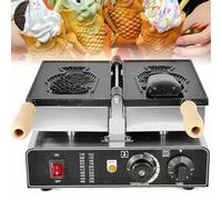 Electric Ice Cream Taiyaki Maker Machine, Commercial Fish-Shaped Waffle Maker with Temperature/Time Control, Nonstick Waffle Baker Machine for Party Cafe Tea Shop
