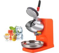 Electric Ice Crusher - 8-Blade Stainless Steel, High Efficiency 220 lb/hr, Splash Proof for Home and Commercial Use