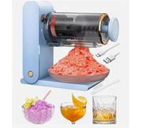 Electric Ice Crusher Blender Crushed Slush Cocktail Making Ice Crushing Machine,for Blending Slushies,Frappe,Cocktails,Coffee and Iced Tea etc,Blue-BPA Free